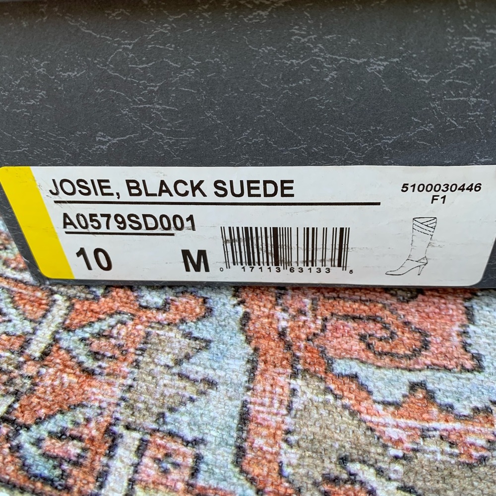 Via Spiga Josie Black Suede Boot - Picture 8 of 14